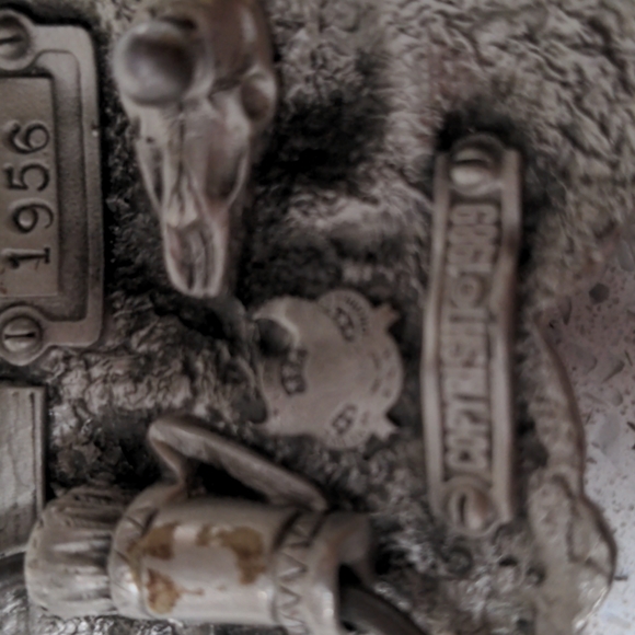 Cowboy Native American Enamel Belt Buckle - Picture 3 of 7